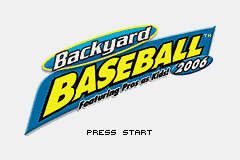 Backyard Baseball 2006 Title Screen